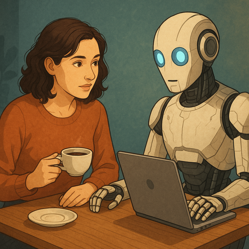 Entre café y algoritmos: Conversando con una IA